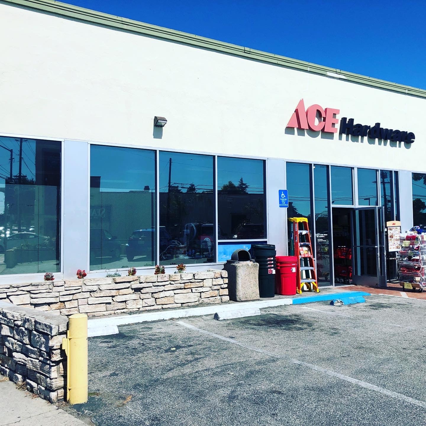 Ace Hardware storefront – commercial window tinting
