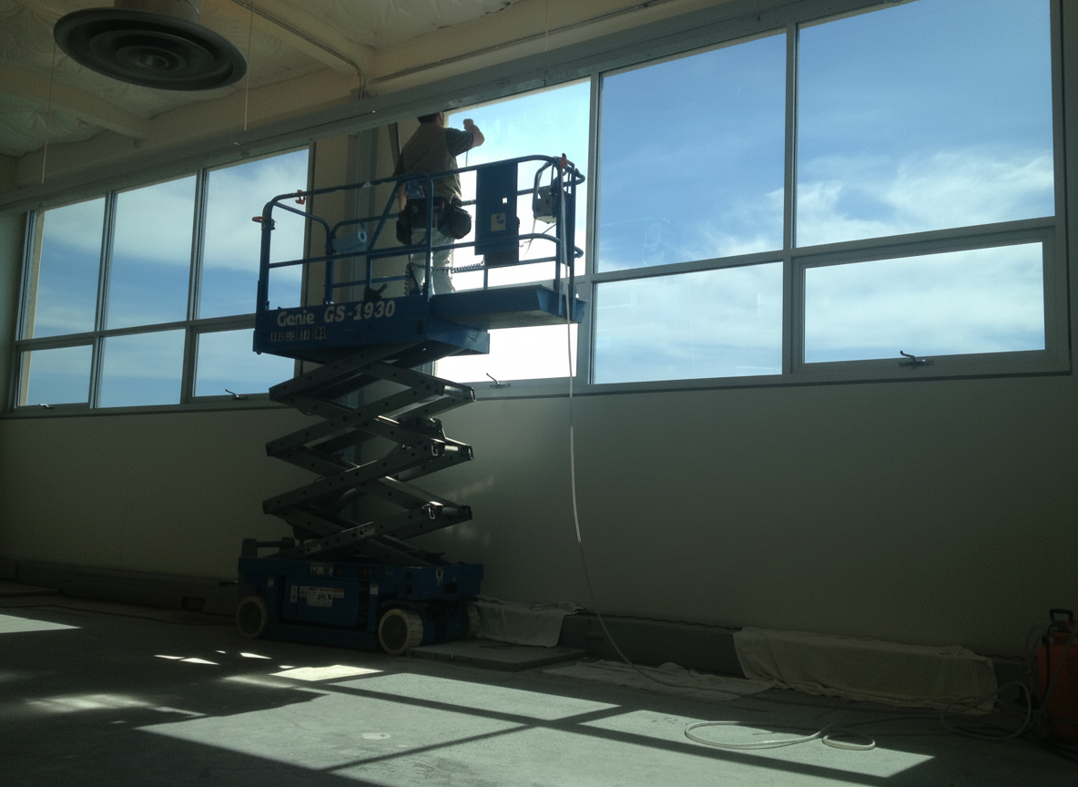 Modern glass curtain wall office building – commercial window film Watson's