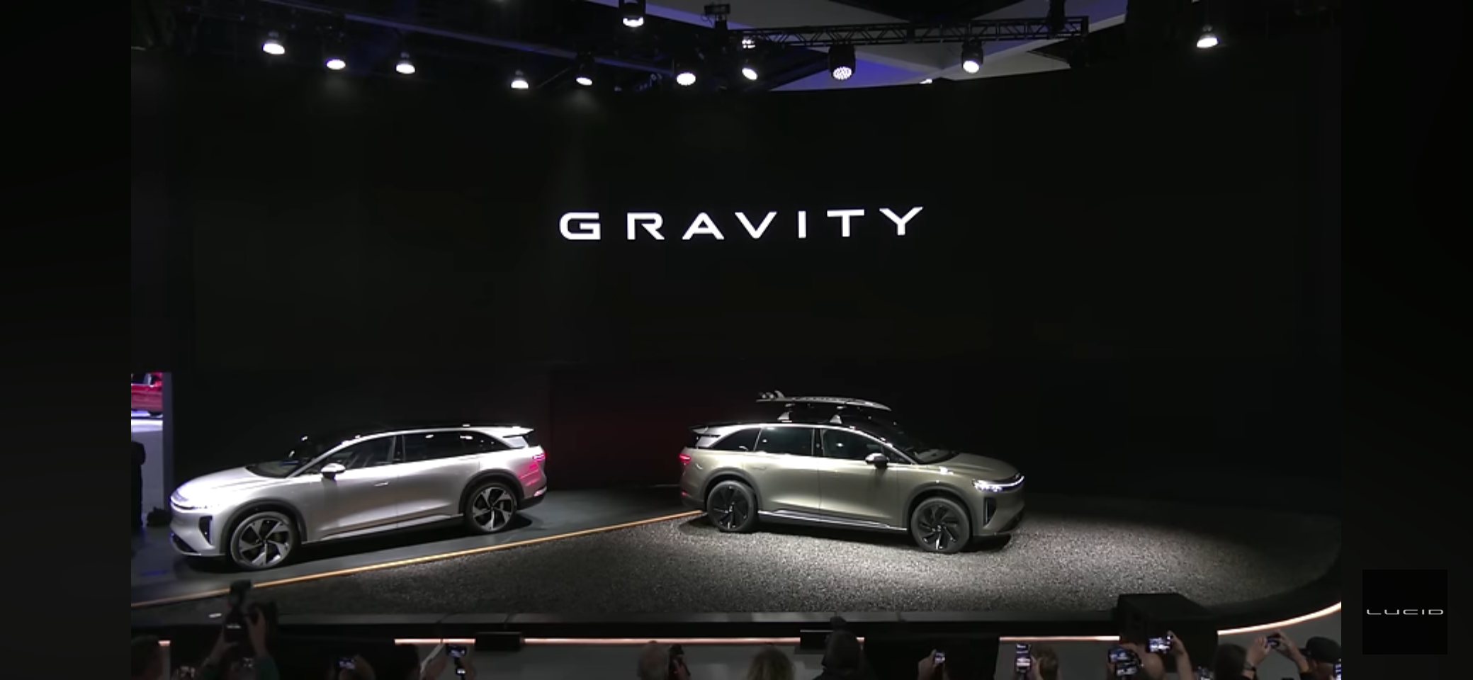 Lucid Gravity display